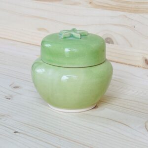 Minipotje met bladerdekseltje