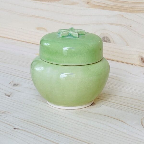 Minipotje met bladerdekseltje