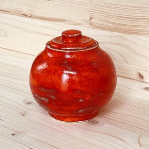 pot met deksel roodoranje